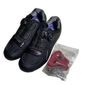 Louis Garneau Carbon LS HRS-100‎ Women's Cycling Shoes - Black Road Bike Size 38
